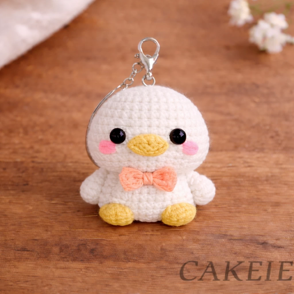 Crochet Duck Keychain